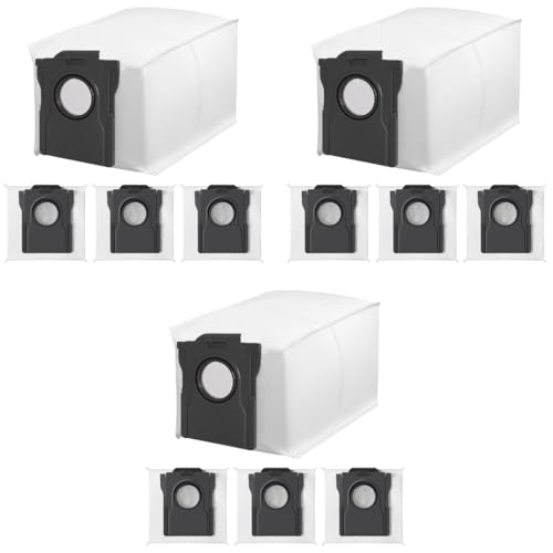 Verilux® 12PCS Dust Collector Bags for Dreame L10s Pro Ultra X30 X40 L40 Vacuum Cleaner Replacement Parts Superior Filtration Large Bag 196x108x139mm Verilux® 12PCS Dust Collector Bags for Dreame L10s Pro Ultra X30 X40 L40 Vacuum Cleaner Replacement Parts Superior Filtration Large Bag 196x108x139mm